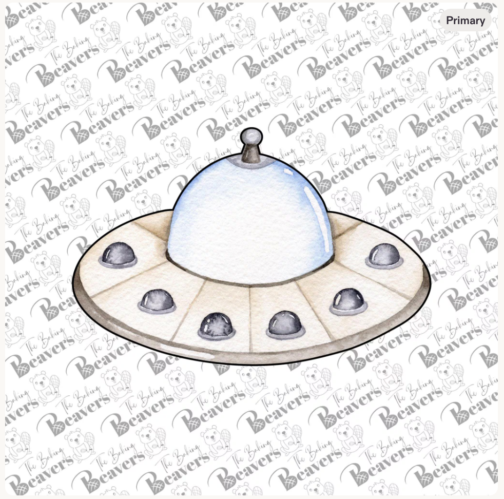 UFO with Antenna Cookie Cutter (may want to size up)