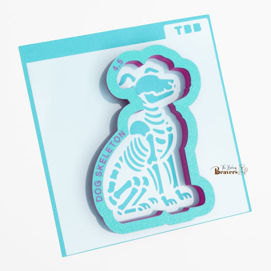 Dog Skeleton Stencil (Option to add cutter)