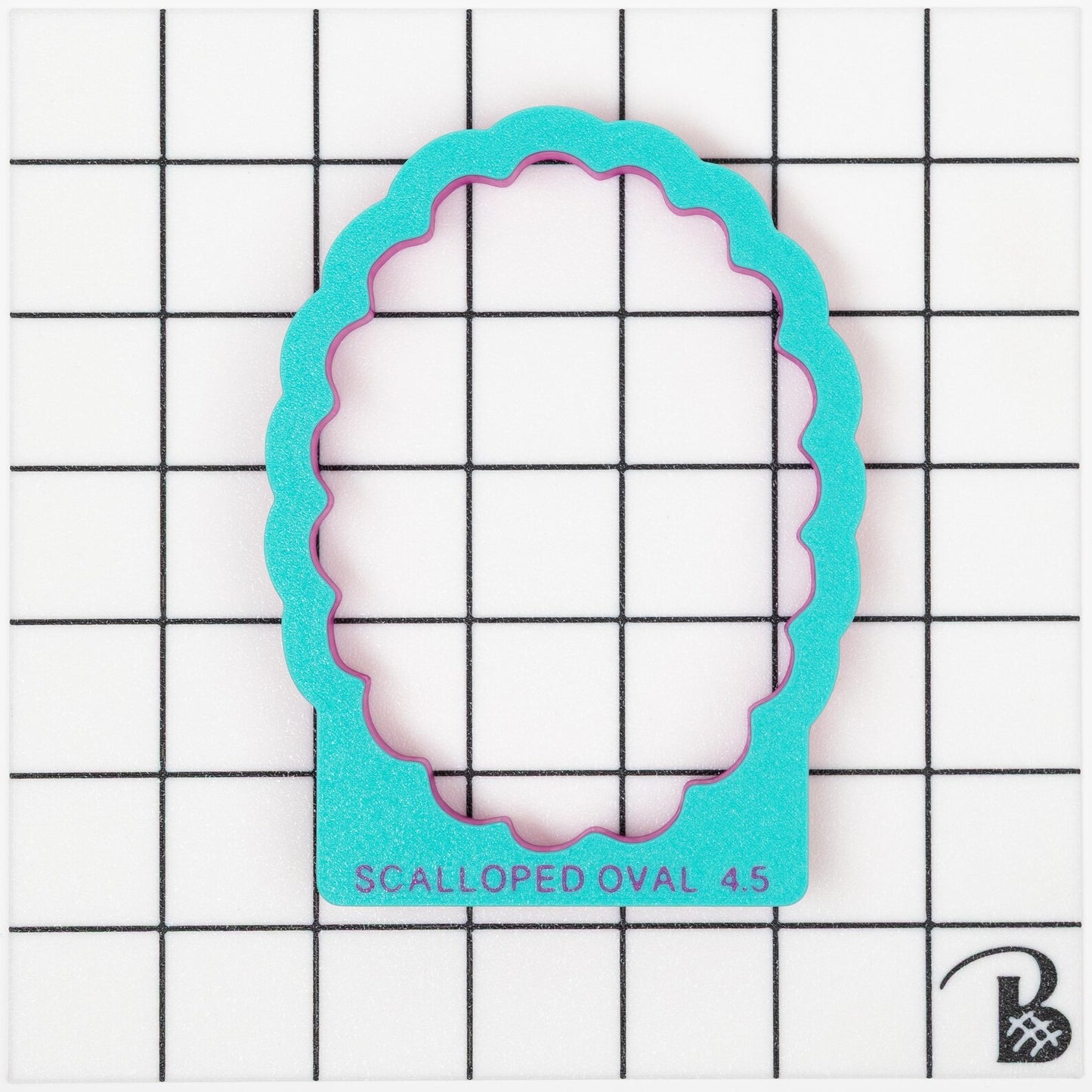 Scalloped Edge OVAL Plaque Cookie Cutter