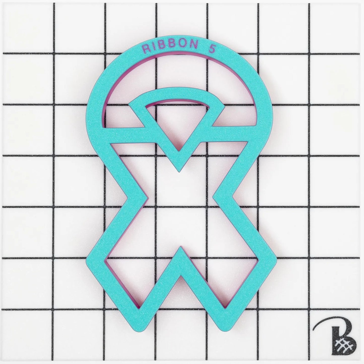 Awareness Ribbon Cookie Cutter (recommend sizing up)