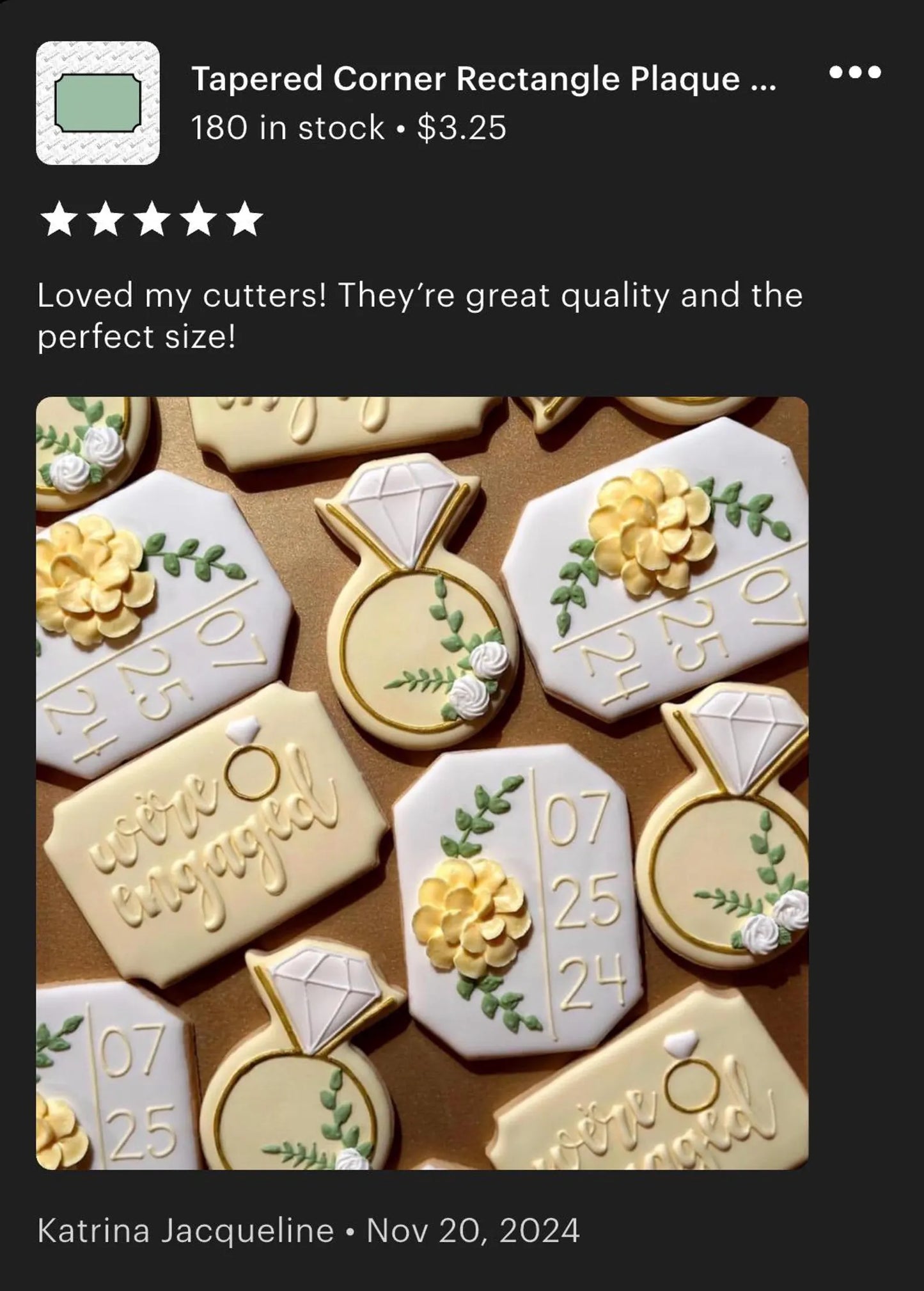 Tapered Corner Rectangle Plaque Cookie Cutter