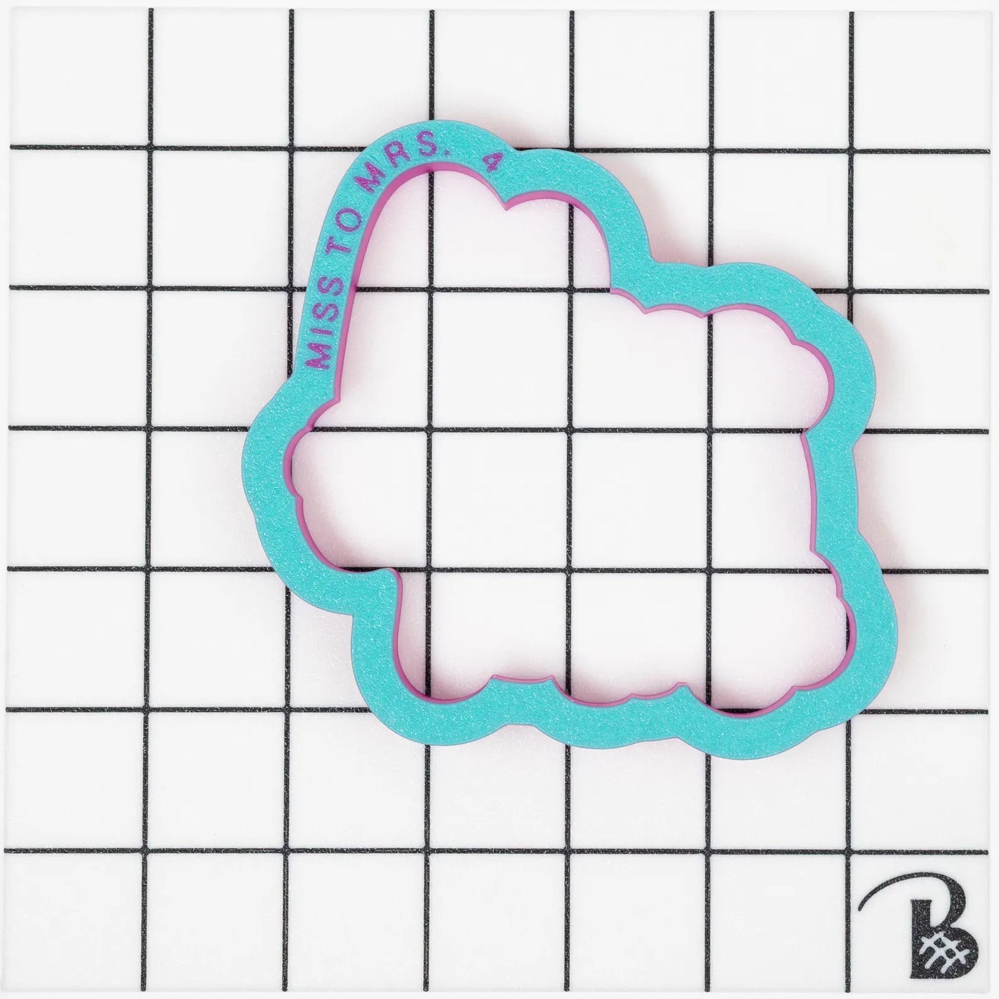 'Miss to Mrs.' Cookie Cutter (optional Stencil)