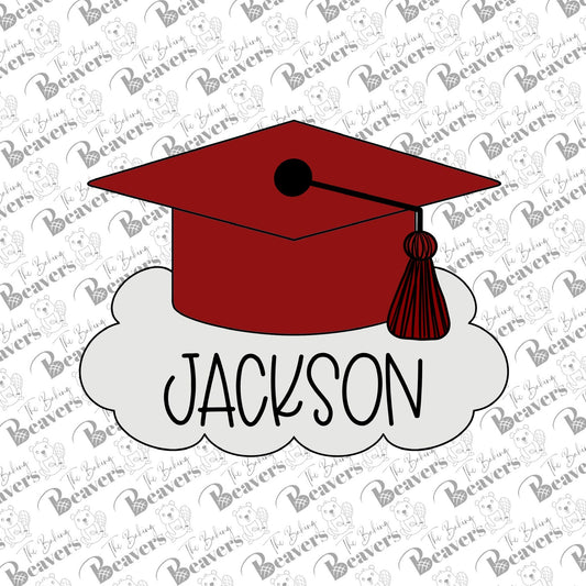 Graduation Cap with Plaque Cookie Cutter