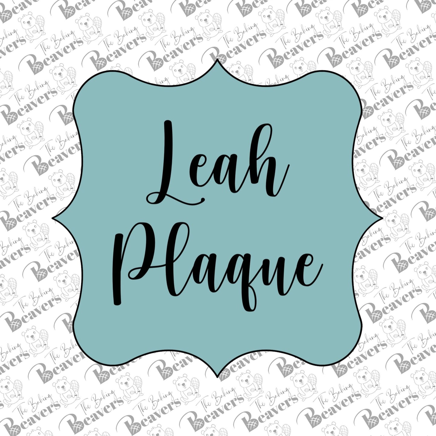 Leah (Square) Plaque Cookie Cutter