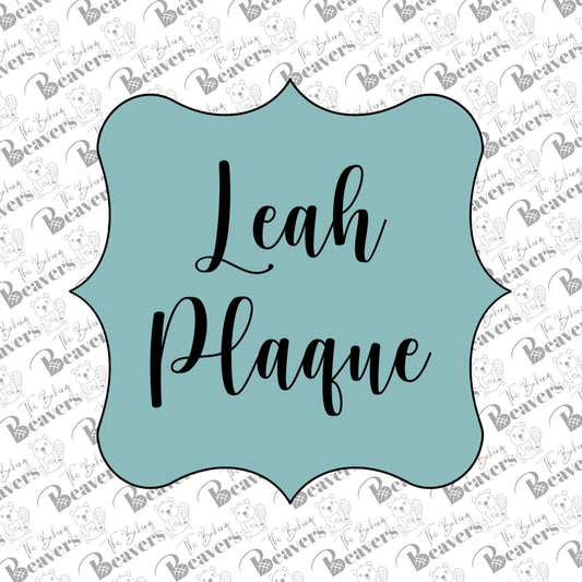 Leah (Square) Plaque Cookie Cutter