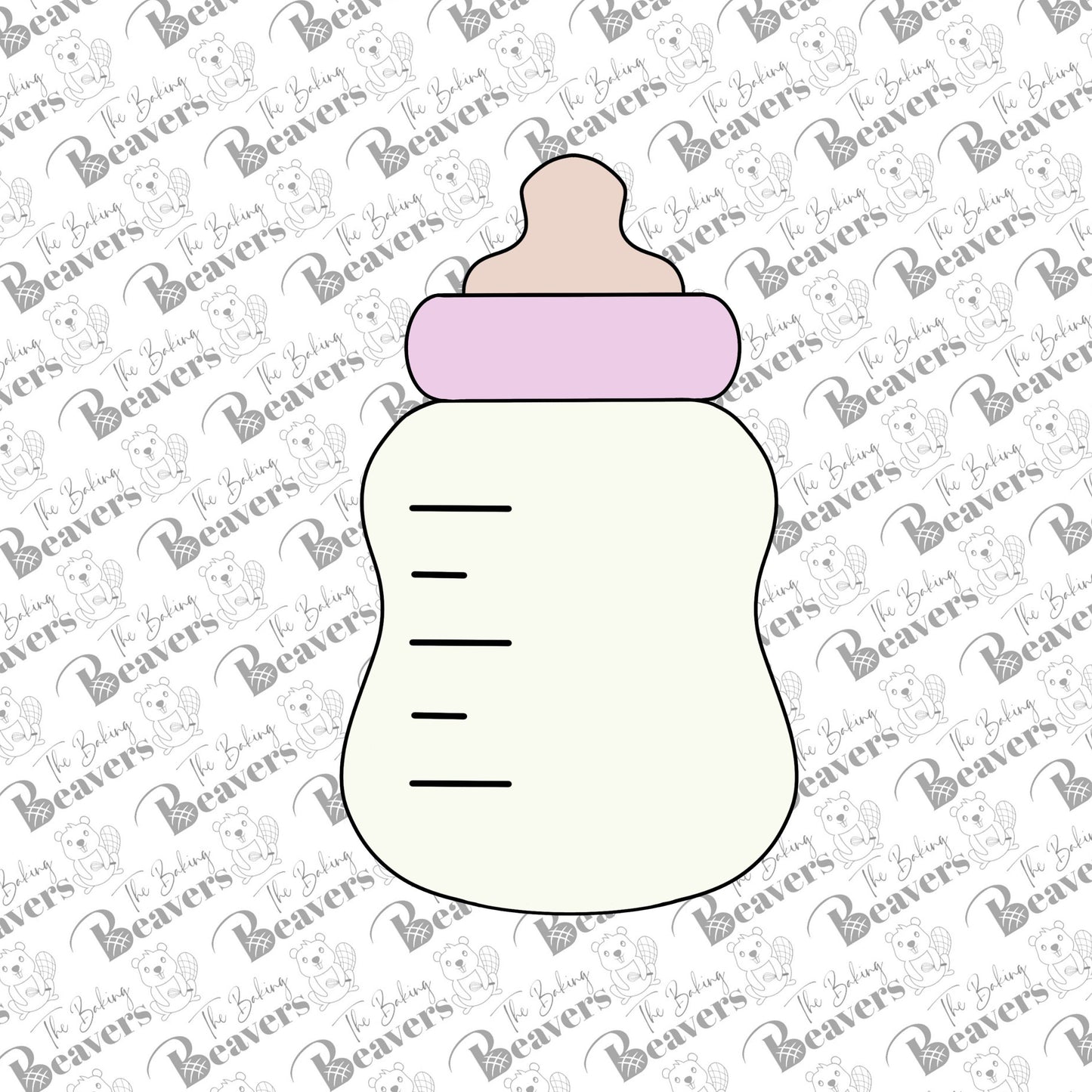 Curved Baby Bottle Cookie Cutter