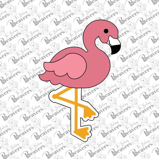 Flamingo Cookie Cutter (recommend sizing up)