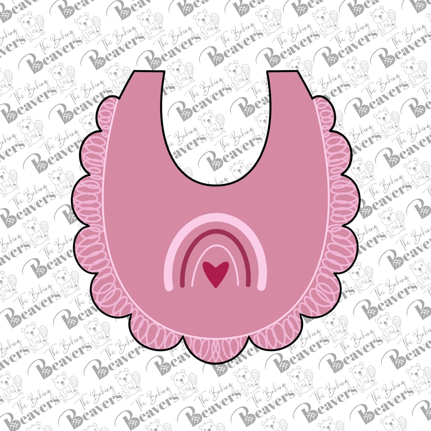 Ruffled Baby Bib Cookie Cutter