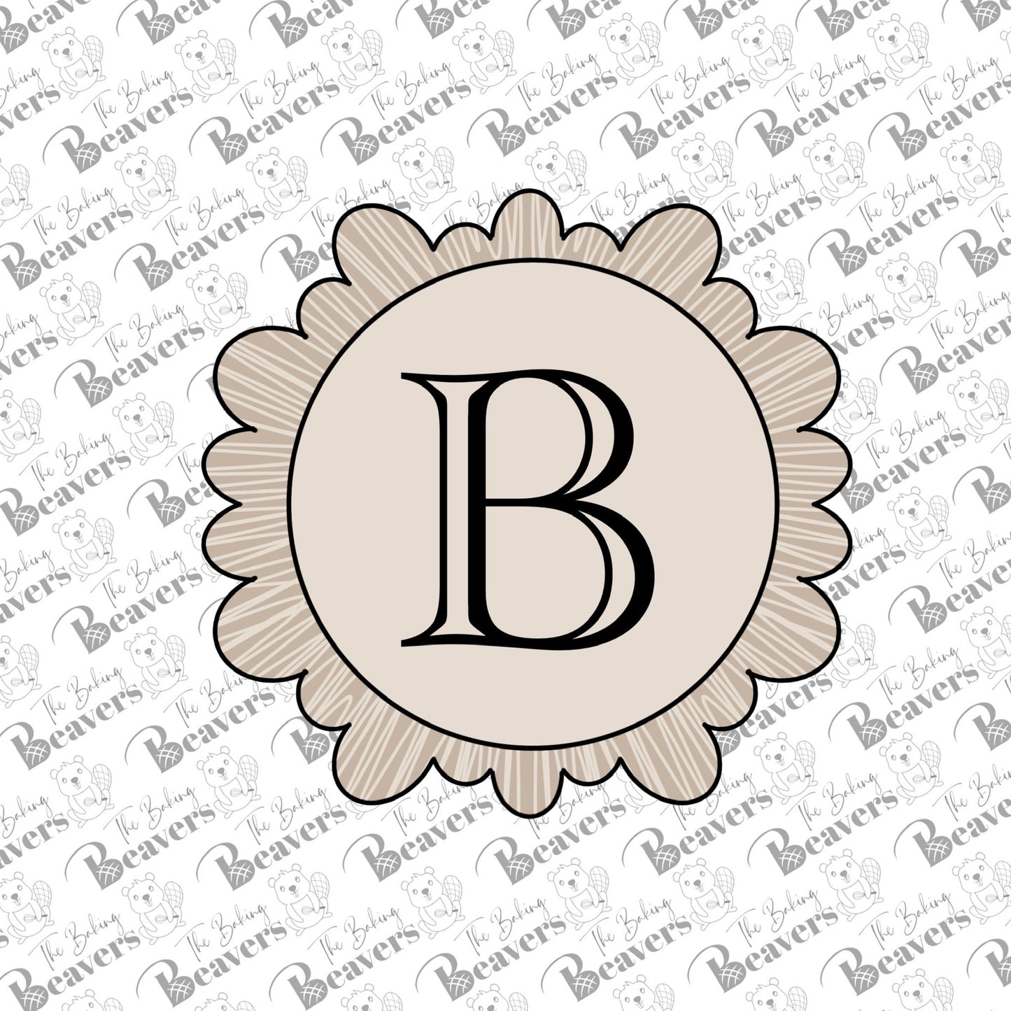 Monogram Circle Plaque Cookie Cutter