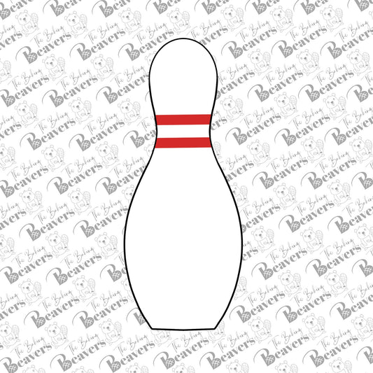 Bowling Pin Cookie Cutter (recommend sizing up)