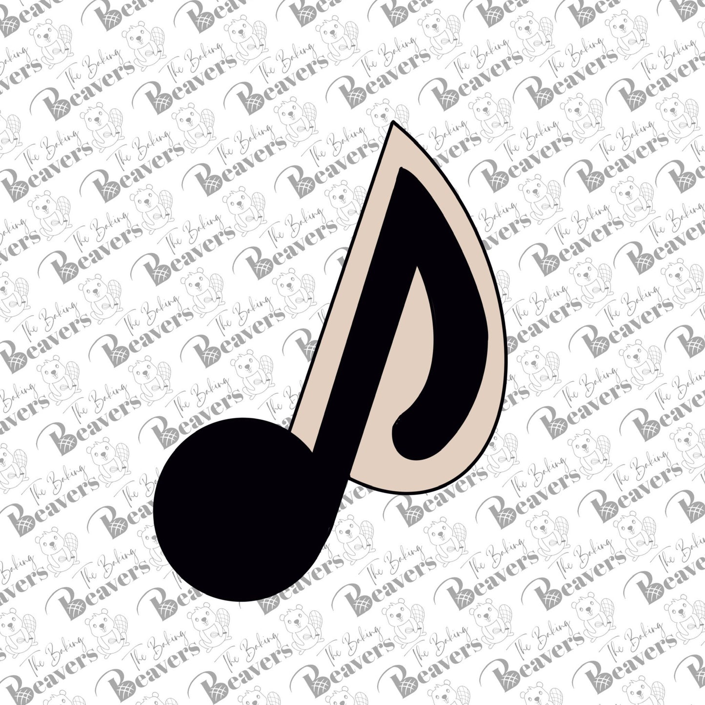 Music Note Cookie Cutter (recommend sizing up)