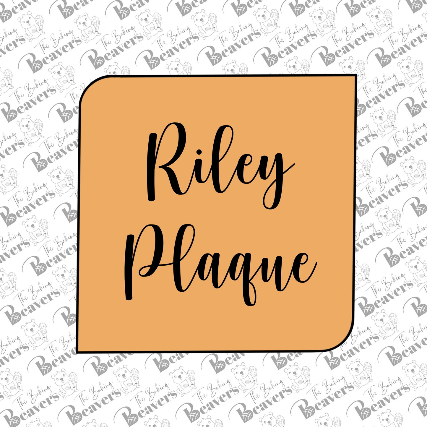 Riley Plaque Cookie Cutter