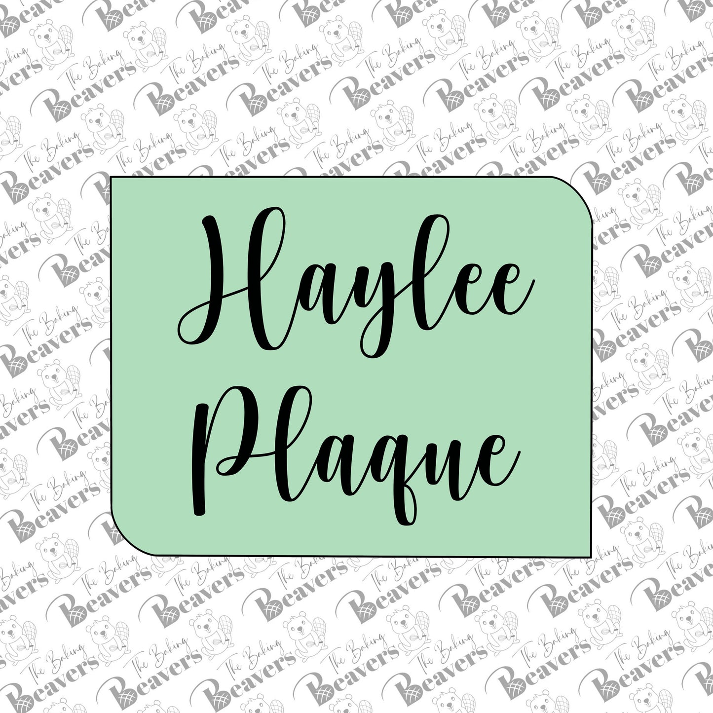 Haylee Plaque Cookie Cutter
