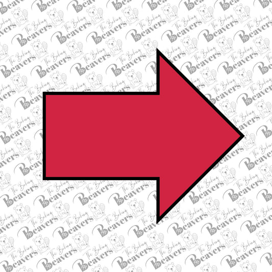 Thick Arrow Cookie Cutter