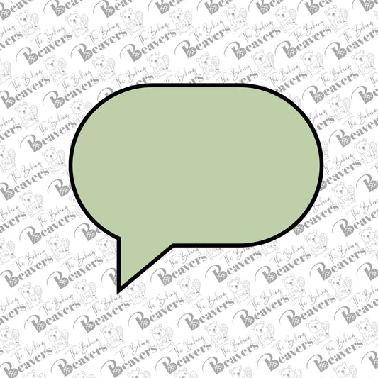 Rounded Conversation Bubble Cookie Cutter