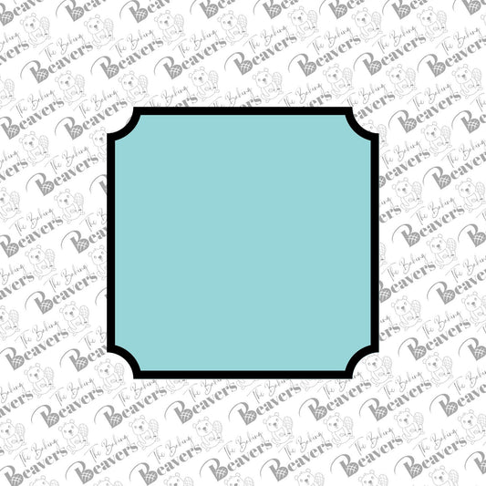 Tapered Corner Square Plaque Cookie Cutter