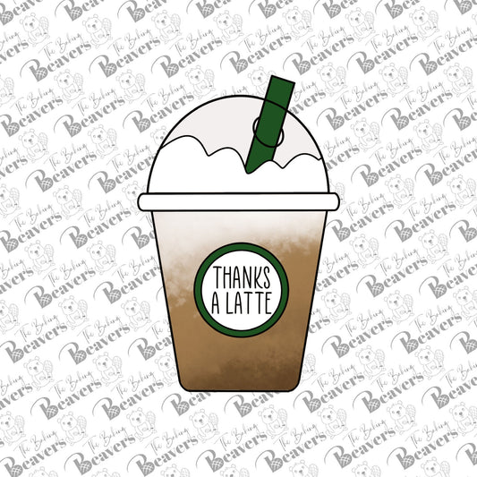 Iced Latte Cookie Cutter (recommend sizing up)