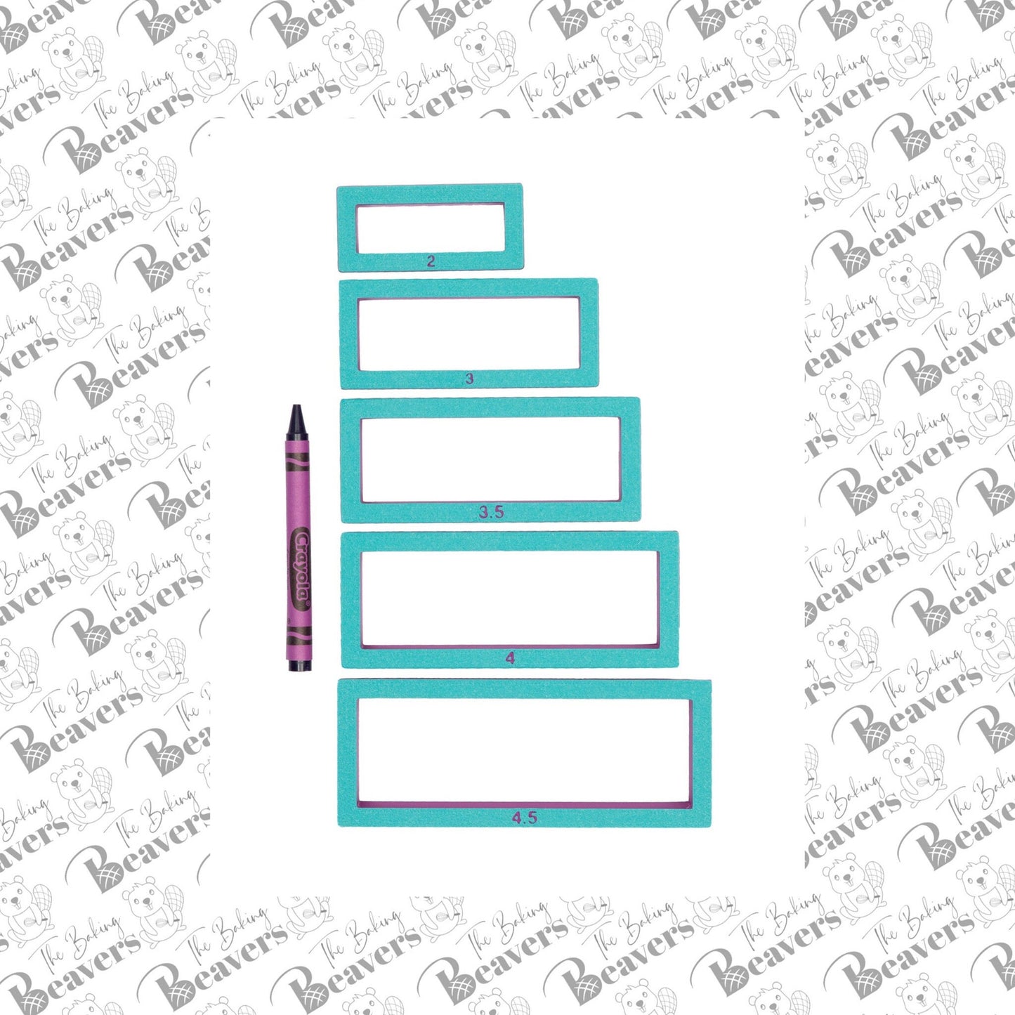 Ruler Cookie Cutter (recommend sizing up)