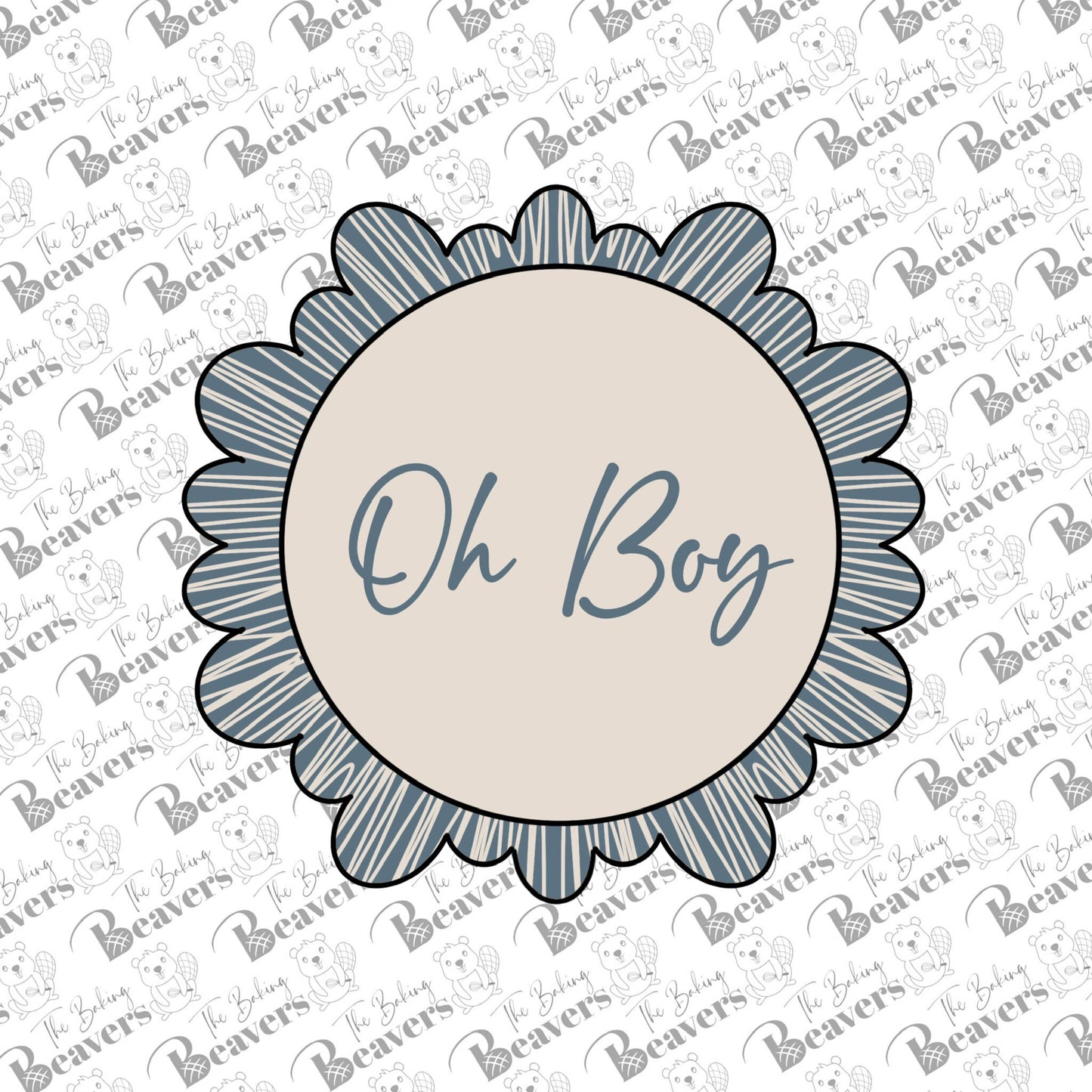 Monogram Circle Plaque Cookie Cutter