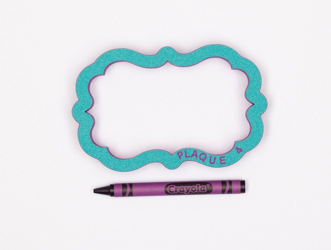 Skinny Paisley Plaque Cookie Cutter (recommend sizing up)