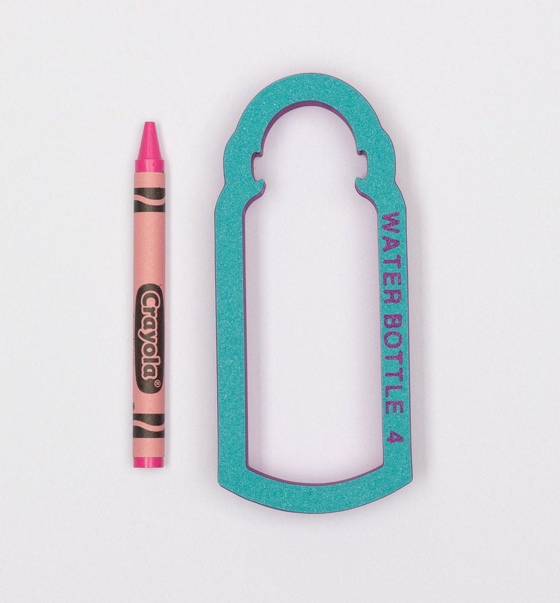 Water Bottle Cookie Cutter (recommend sizing up)