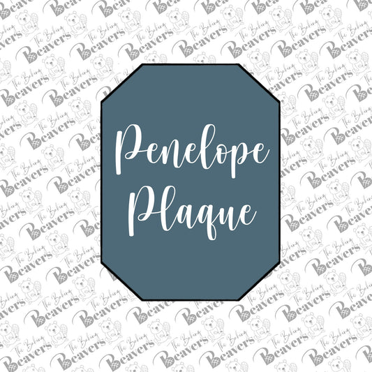 Penelope Plaque / Rectangle with cut corners Cookie Cutter