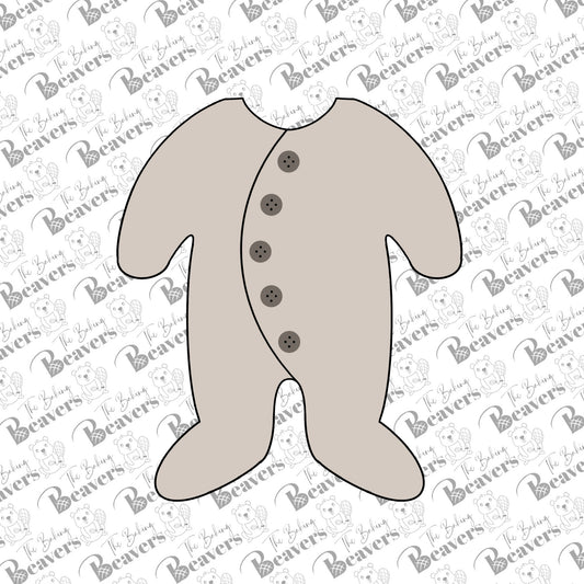 Baby Sleeper PJs Cookie Cutter