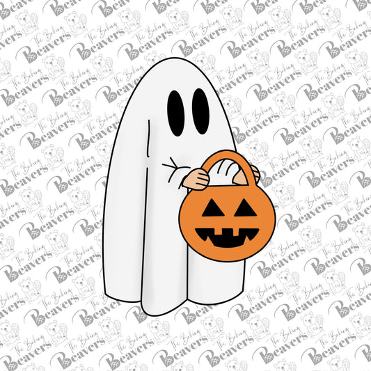 Trick or Treat Ghost Cookie Cutter