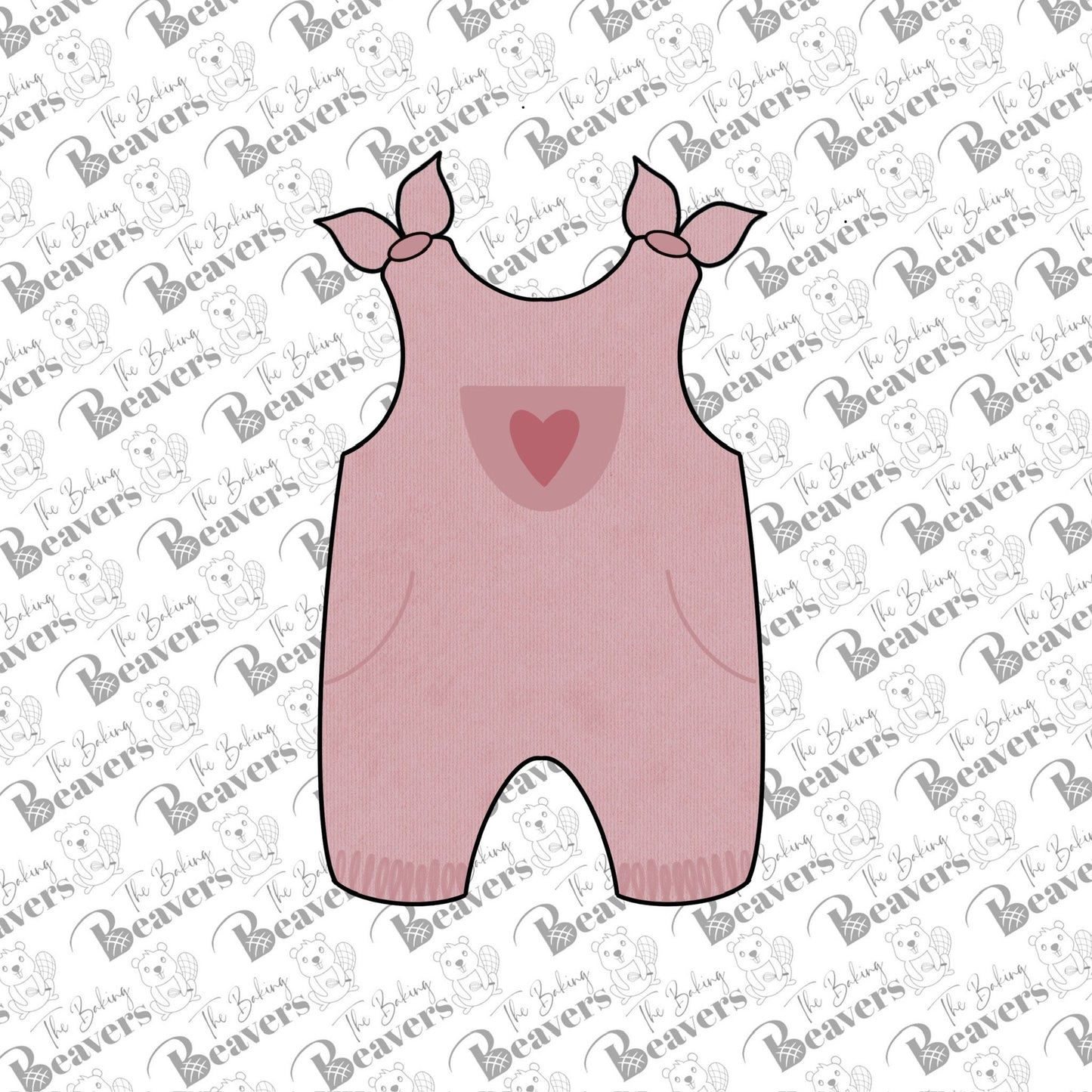 Baby Jumper with Bows Cookie Cutter (may want to size up)