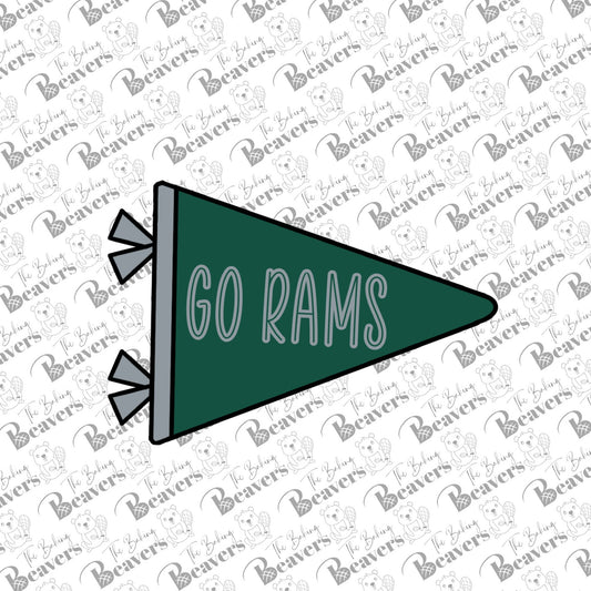 Sports Pennant Cookie Cutter (recommend sizing up)