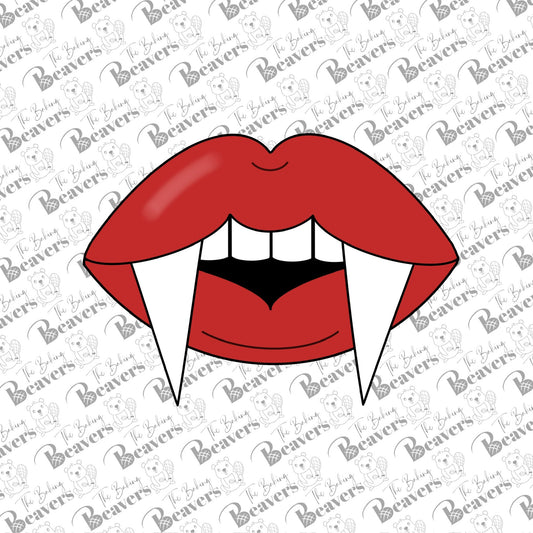 Fangs Cookie Cutter (recommend sizing up)