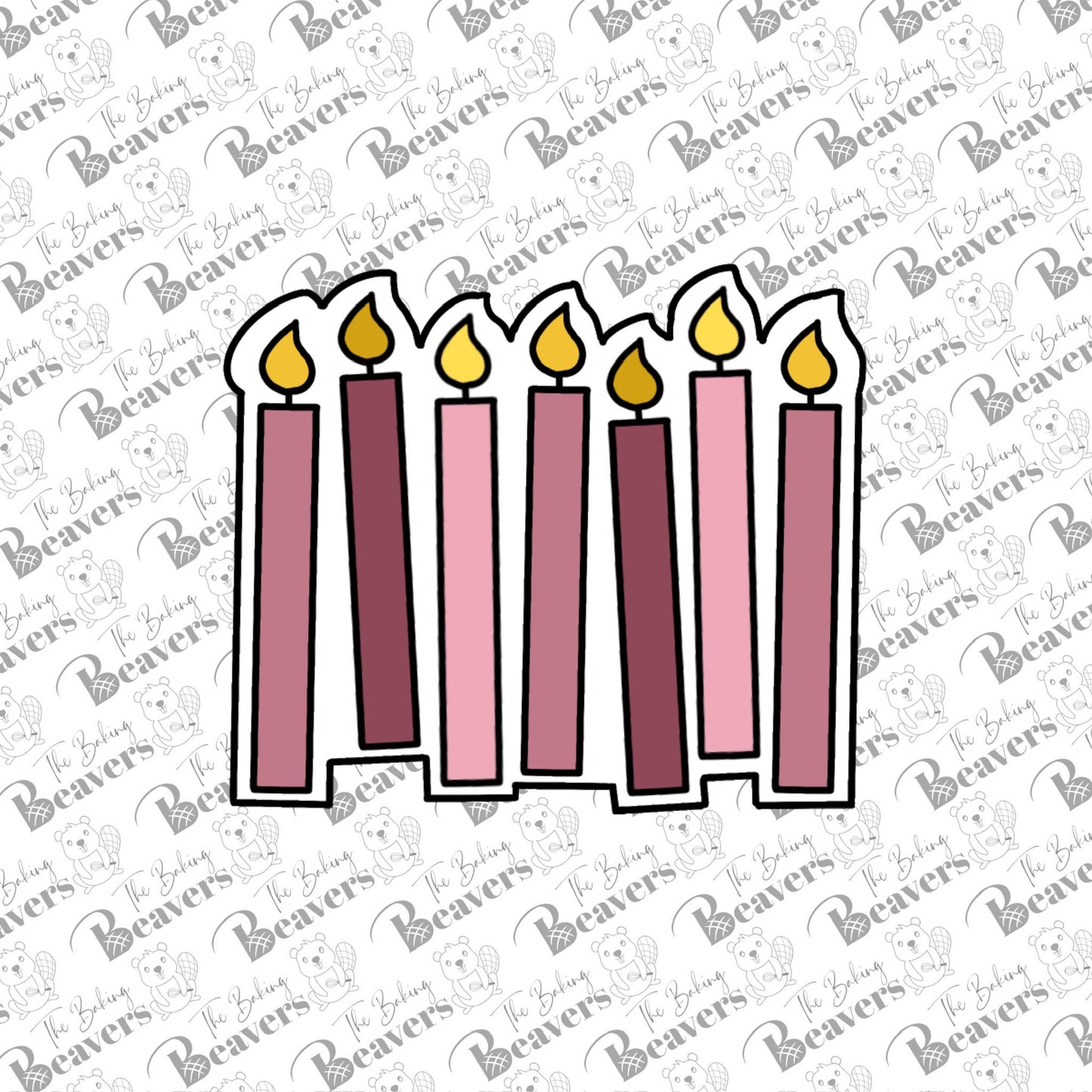 Birthday Candles Cookie Cutter