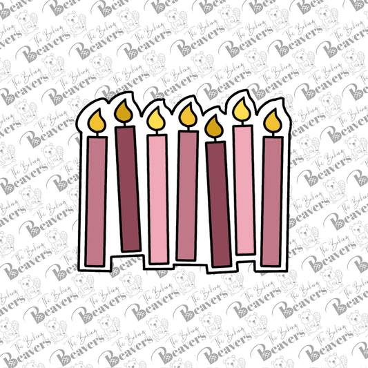 Birthday Candles Cookie Cutter