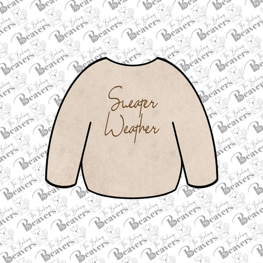 Sweater Cookie Cutter | Ugly Sweater Cookie cutter | Long Sleeve Shirt/Sweater Cookie Cutter