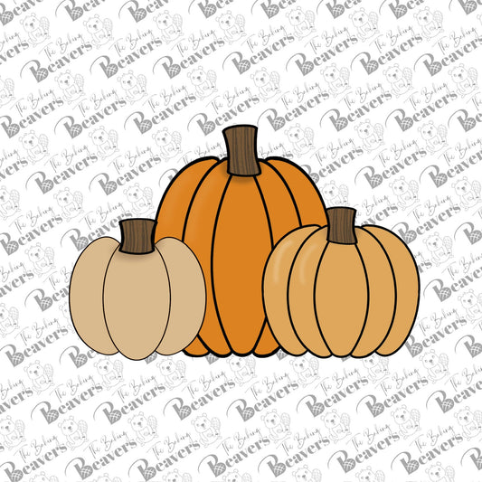 3 Pumpkins | Pumpkin Trio Cookie Cutter