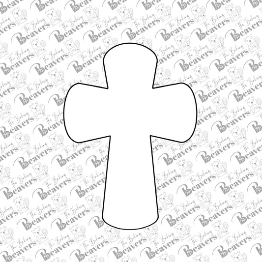 Cross with Rounded Edges Cookie Cutter