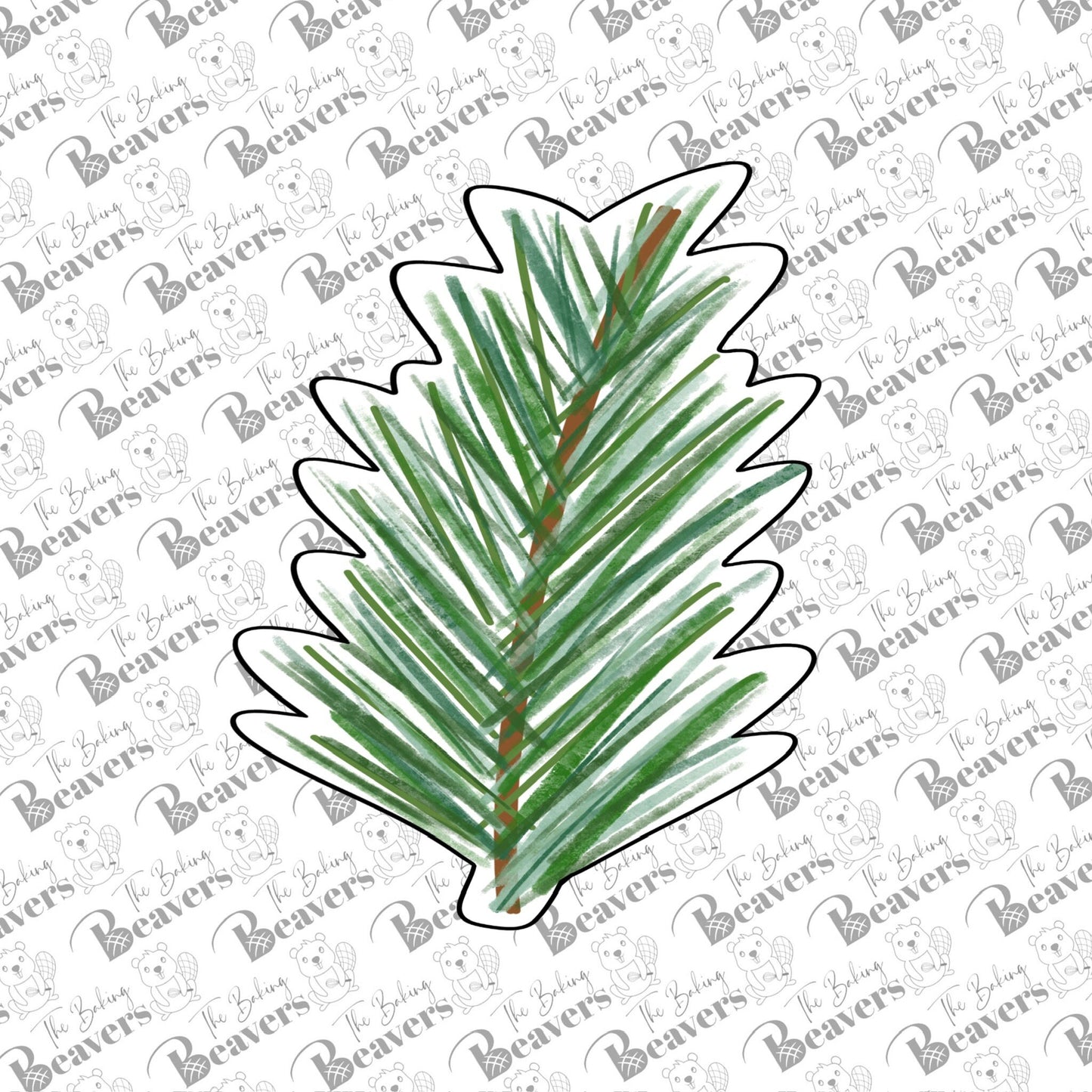 Wide Pine Bough Cookie Cutter