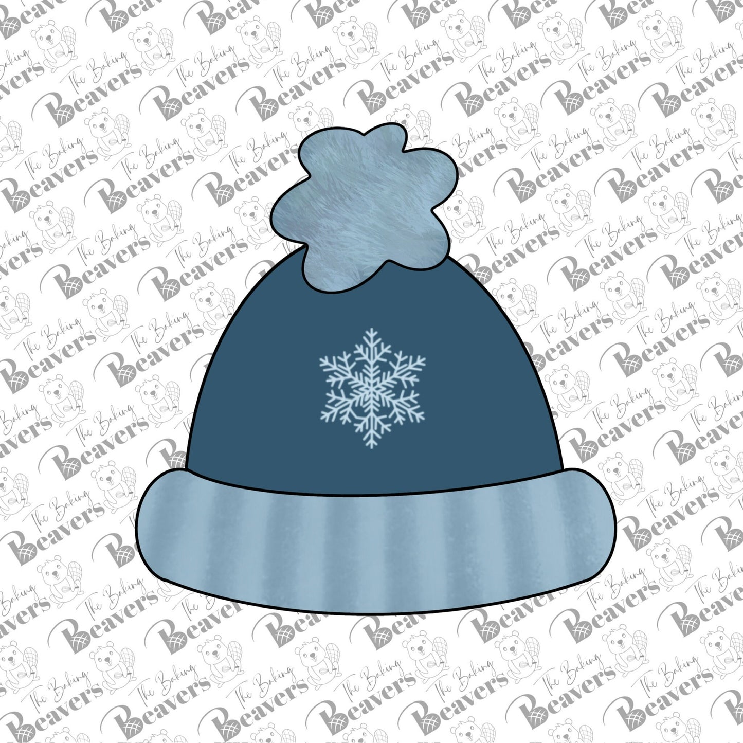 Winter Hat with Fuzzy Pom Cookie Cutter