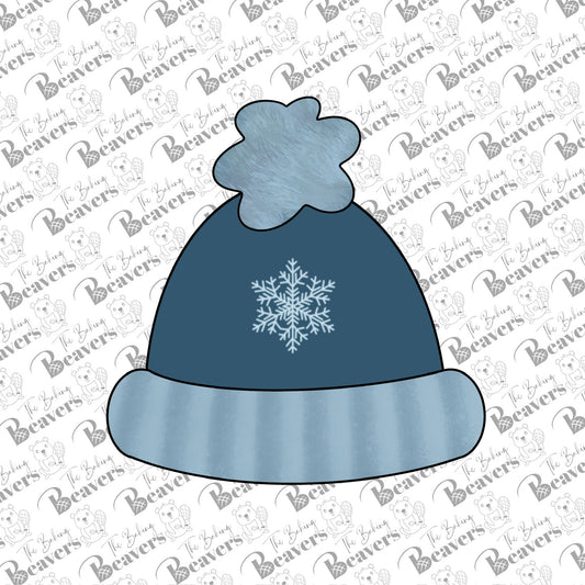 Winter Hat with Fuzzy Pom Cookie Cutter