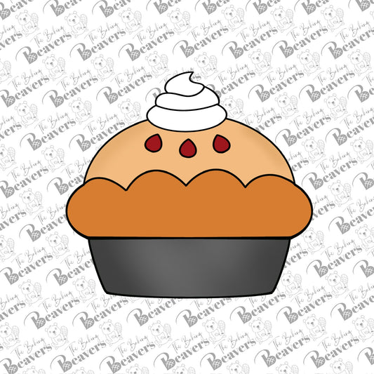 Pie with Whipped Cream Cookie Cutter | Holiday Pie Cookie Cutter