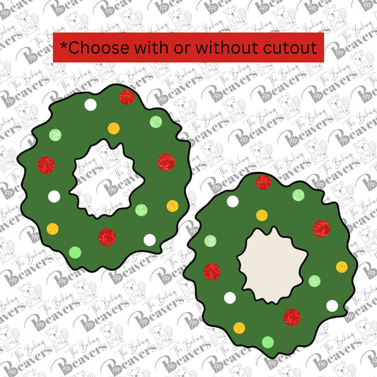 Wreath Cookie Cutter (with or without center cut out)