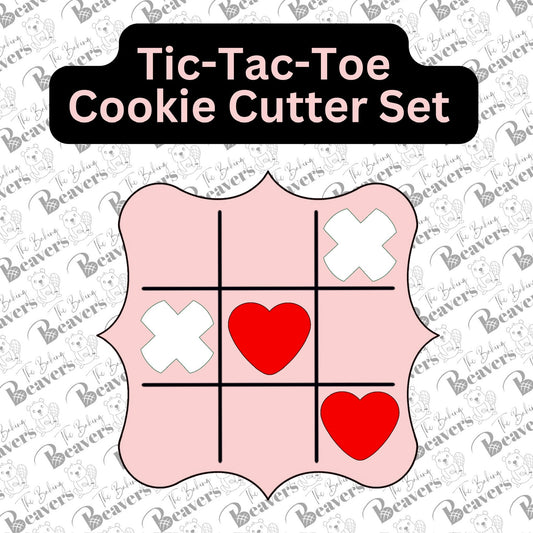 Valentine's Day Tic Tac Toe with Micro Cutter Playing Pieces Set
