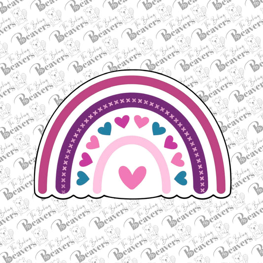 Rainbow Arch with Hearts Cookie Cutter