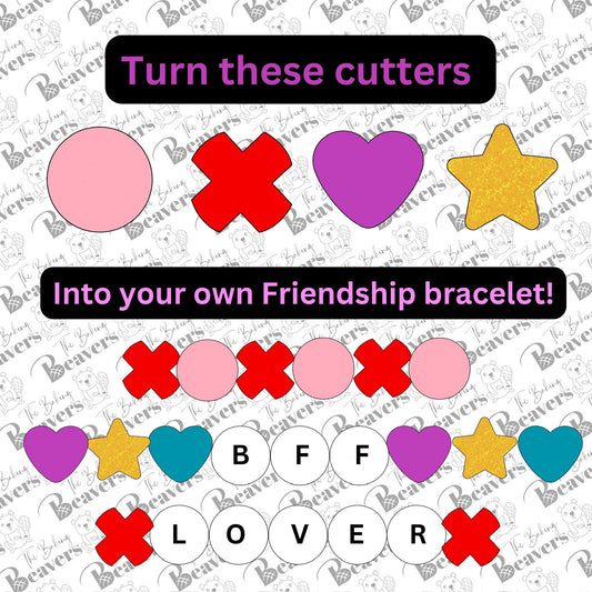 Friendship Bracelet Beads - Set of 4 Cookie Cutters