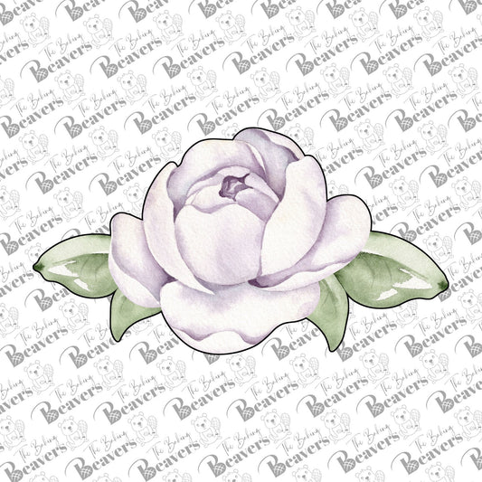Flower Blossom with Leaves Cookie Cutter (recommend sizing UP)