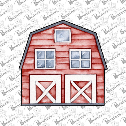 Barn Cookie Cutter (recommend sizing DOWN)