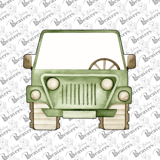 Front of Jeep Cookie Cutter (may want to size down)
