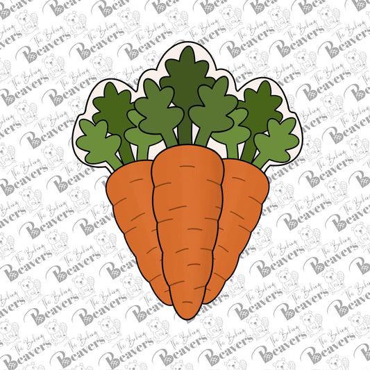 Realistic Bunch of Carrots Cookie Cutter