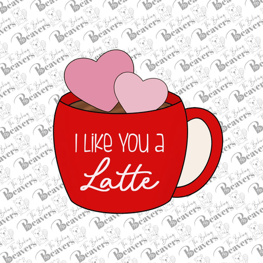 Valentine's Mug with hearts Cookie Cutter