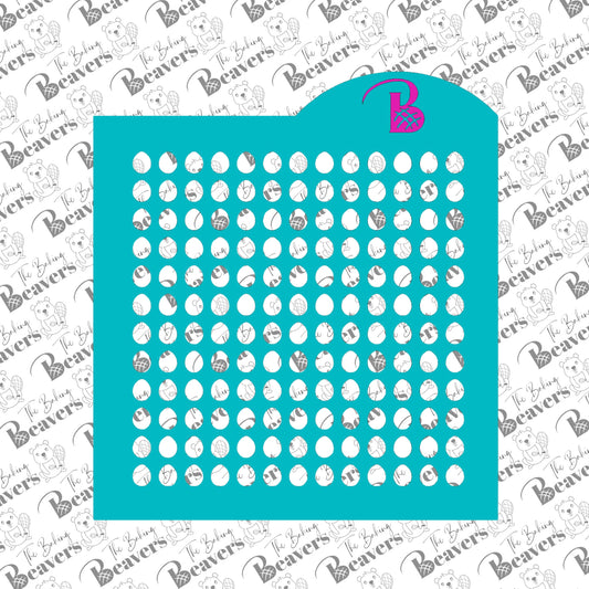 Easter Egg-Shaped Sprinkle Stencils